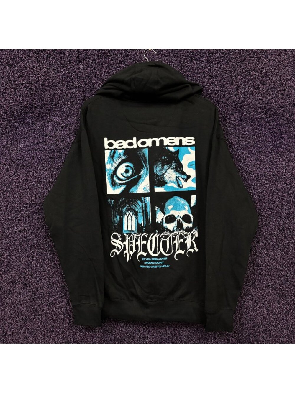 Bad Omens Spectrum Zip-Up Hoodie Size Large